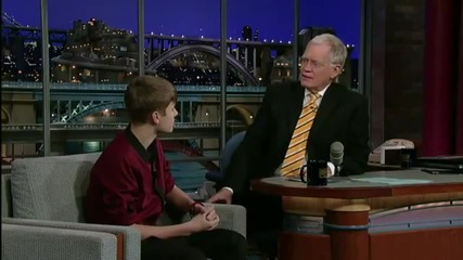 Justin Bieber on Letterman Preview - Paternity Test