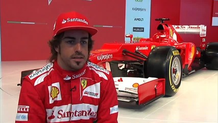 F1 2012 - Ferrari F2012 launch - Interview Fernando Alonso