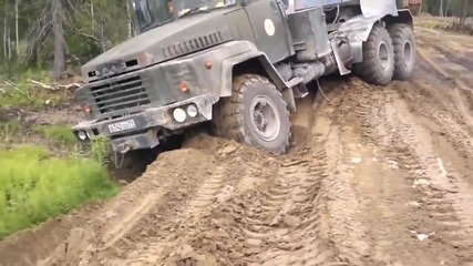 Руски камиони Краз 260 демонстрира мощ !