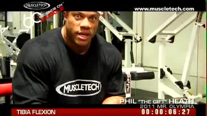 Phil Heath training calves