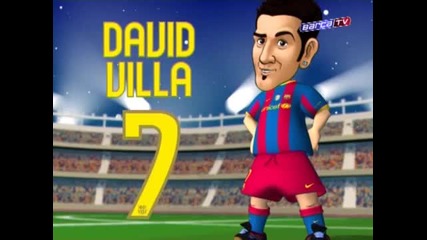 David Villa в Барселона - /cartoon/ - 