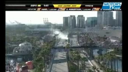 Incendie Corvette Alms 2009 Long Beach 