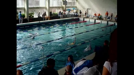 Мина плува 100 м съчетано на републиканското състезание в Пловдив