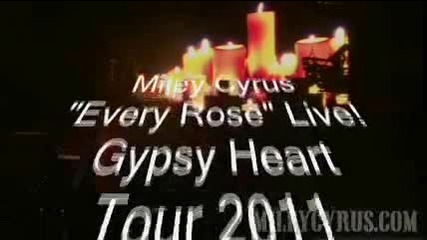 Miley Cyrus - Every Rose - Gypsy Heart Tour 2011