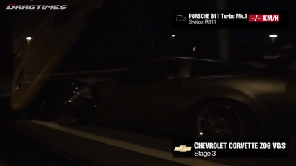 Porsche Switzer R911 vs Chevrolet Corvette Z06 Vands Stage 3