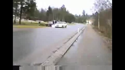 Opel kadett Gsi burnout 2