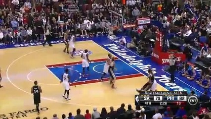 San Antonio Spurs vs Philadelphia 76ers Highlights Jan 21 2013 Nba Season 2012-13 (low)