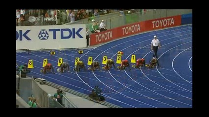 Феноменален световен рекорд на Юсеин Болт - 9,  58 на 100 метра !