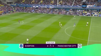 Евертън - Манчестър Сити 0:2 /първо полувреме/