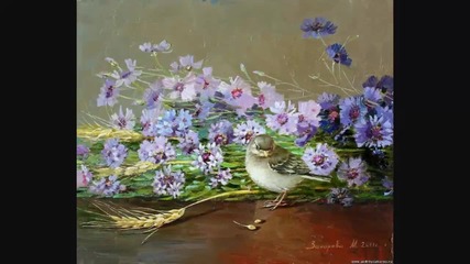 Днес само в синьо ще рисувам... ...(painting)... ...