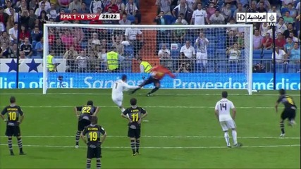 Kристяно Роналдо бележи с дузпа - Реал Мадрид 1 - 0 Еспаньoл (3 - 0) 21.09.2010 