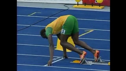 Usain Bolt - Четвартфинална серия на 200м от световното в Берлин 2009