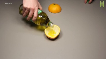 Как да направим свещ от портокал за 1 минута