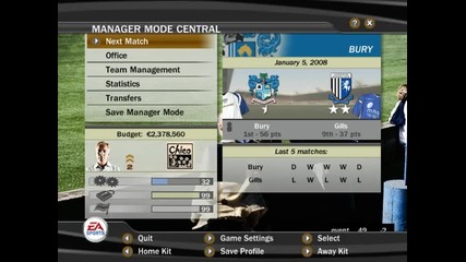 Fifa 07 - Manager Mode Bury Season 02 Епизод 36