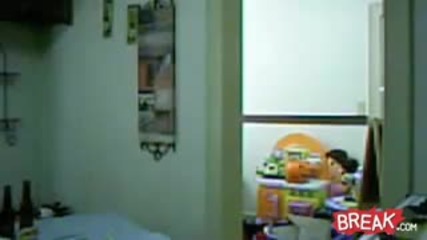 break - Fishing Line Prank 