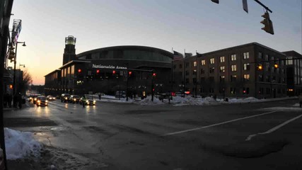 Time Lapse outside Nationwide Arena in Columbus, Ohio 