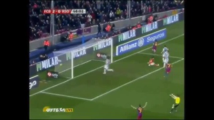 Barcelona vs Real Sociedad 5 - 0 Goals 12.12.2010 