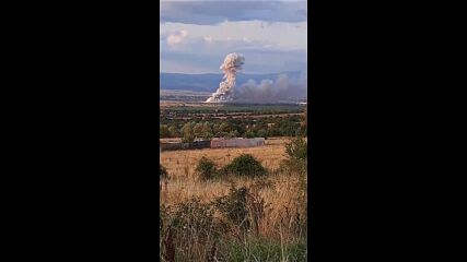 Пожарът в Елин Пелин се вижда и от Лозен