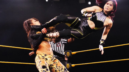 Io Shirai vs. Aliyah – No. 1 Contender’s Ladder Match Qualifying Match: WWE NXT, March 25, 2020