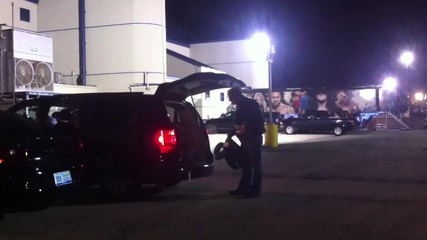 Dean Ambrose Leaving the Allstate arena and blowing the fans a Kiss