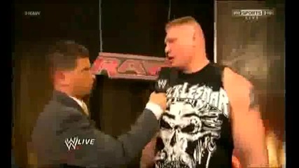 Brock Lesnar Backstage Interview About John Cena & Ufc - Wwe Raw 4912