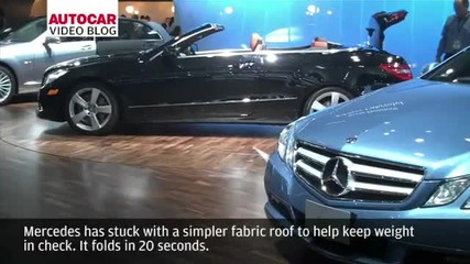 Detroit motor show Mercedes E class cabriolet by autocar.co.uk 