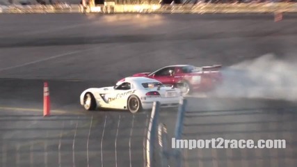 Corvette Z06 vs Dodge Viper Srt - 10 Formula Drift Las Vegas Hd 