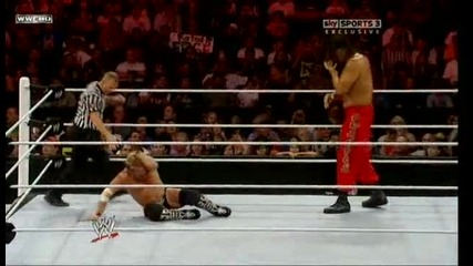 Raw 23/08/2010. Chris Jericho vs. The Great Khali.