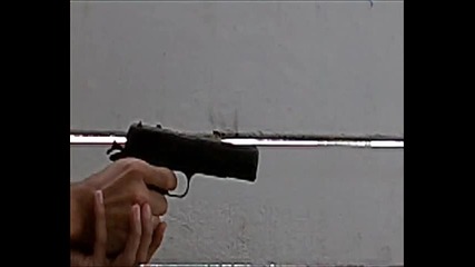 Airsoft M1911 gas blowback slow motion