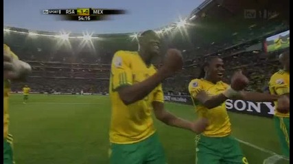 South Africa 1 - 0 Mexico (tshabalala)