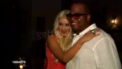 Christina Aguilera hosting waikiki edition hotel private sunset beach with producer tricky stewart 