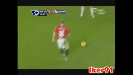 Манчестър Юнайтед 2 - 0 Фулъм Гол На Бербатов 18.02.2009