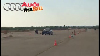 Audi S2 Coupe 800 Hp Vs. Suzuki Gsx-r Drag Race