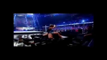 Shawn Michaels Elbow through Announce Table