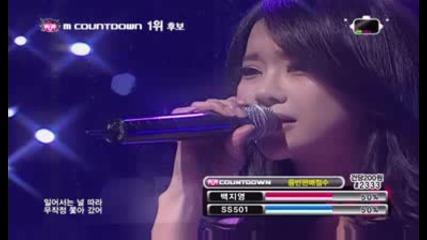 Baek Ji Young - Like You Got Shot By A Gun [mcountdown 090108]