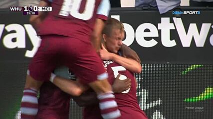 West Ham United with a Goal vs. Manchester City
