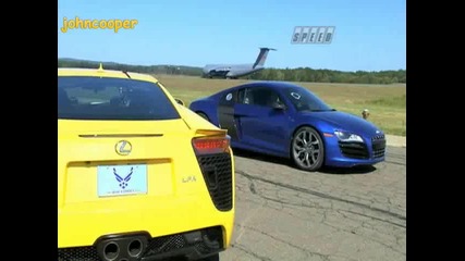 Audi R8 vs Lexus Lfa 
