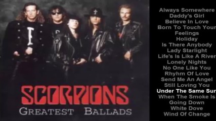Scorpions ☀️ Greatest Ballads
