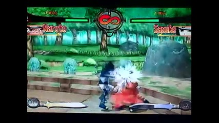 Naruto Clash of Ninja 1 Menu and Characters
