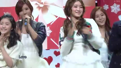 After School ft. White Tiger, Jr - Love Letter @ Inkigayo (04.12.2011)