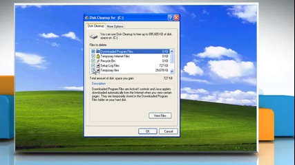 Windows Xp®: How to run Disk Cleanup