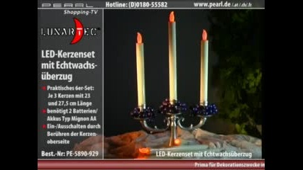 Lunartec Led - Stabkerzen - Set