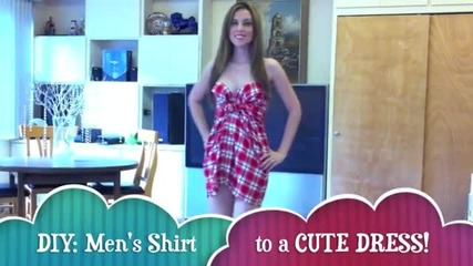 Как да си направим от риза интересна рокля