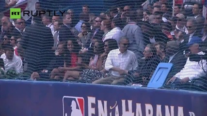 Obama and Castro Watch Baseball Game in Havana