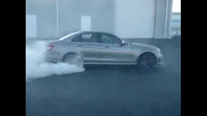 Chase's Mercedes C63 Burnout drift
