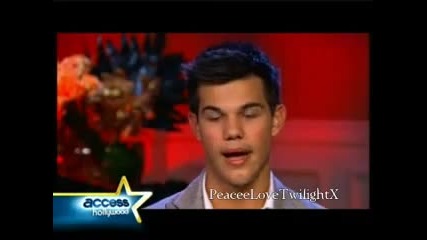 Taylor Lautner Interview - Access Hollywood Part 1 and 2 