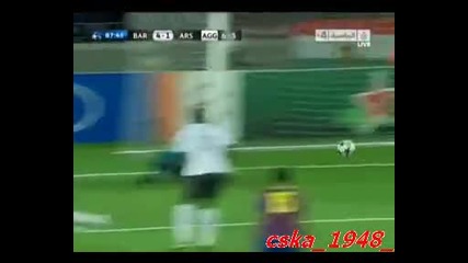 06.04.2010 Барселона 4:1 Арсенал (гола на Меси за 4:1) 