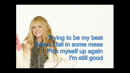 I'm Still Good - Hannah Montana Караоке/инструментал