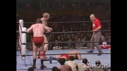 AJPW Terry Funk & Dory Funk Jr. vs. Giant Baba & Jumbo Tsuruta - 2 Of 3 Falls Match (1975)