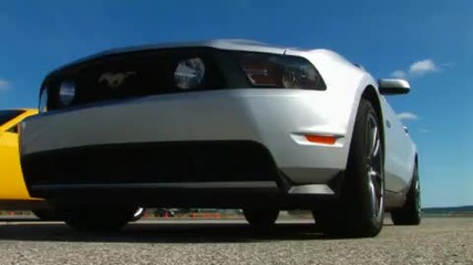 V-8 Pony Car Drag Race! 2011 Mustang Gt vs 2010 Camaro Ss vs 2010 Dodge Challenger Srt8